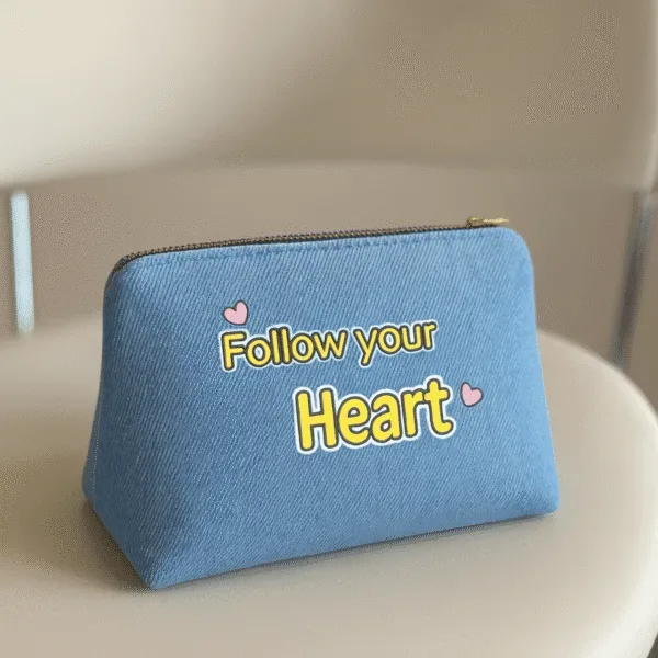 Follow Your Heart Inspirational Zipper Pouch: Features, Specifications and Sourcing from India