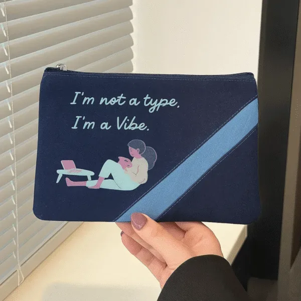 I'm a Vibe Slogan Pouch: Features, Specifications and Sourcing from India