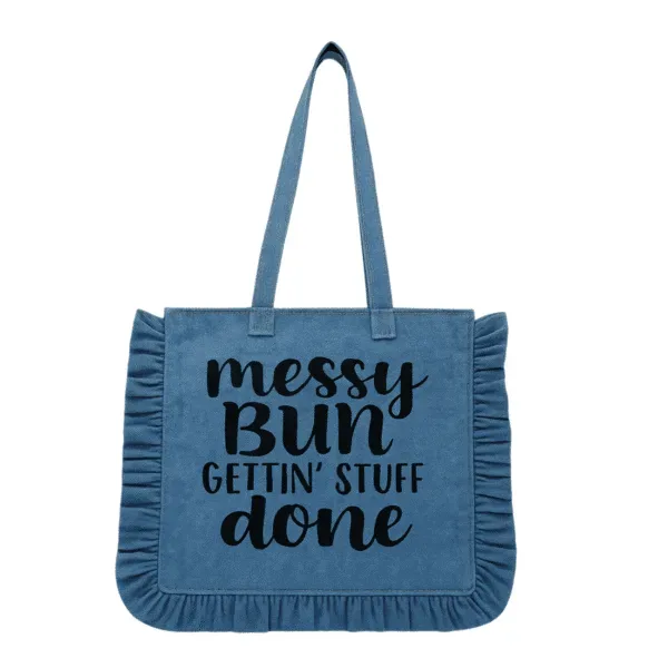 Messy Bun Ruffle Tote: Features, Specifications and Sourcing from India