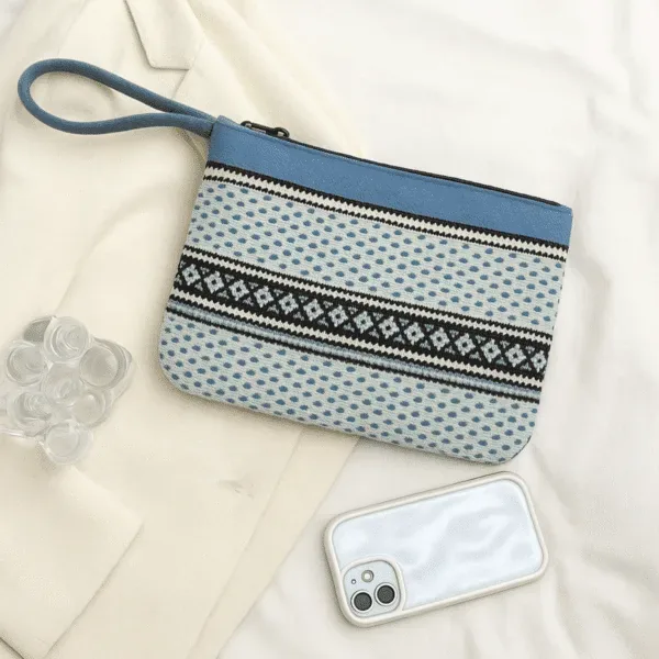 Nordic Pattern Wristlet Pouch: Features, Specifications and Sourcing from India
